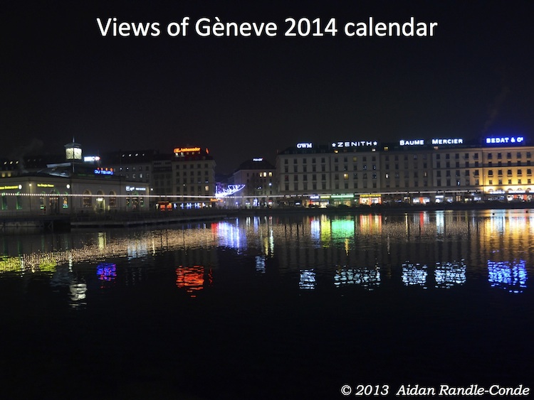 2014 calendar - View of Gèneve