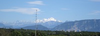 Mont Blanc from the balcony.