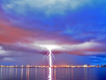 Lightning before